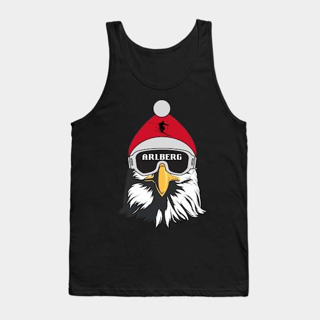 Ski Arlberg - Austria Tank Top by DW Arts Design